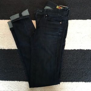 Dark denim skinny jeans